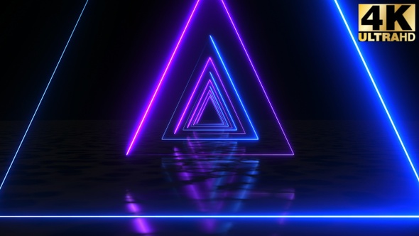 7 Triangular Tunnels 4k Loop, Motion Graphics | VideoHive