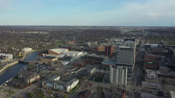 Flyover Downtown Rochester Minnesota alt