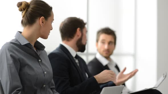 Business people having a meeting in the office