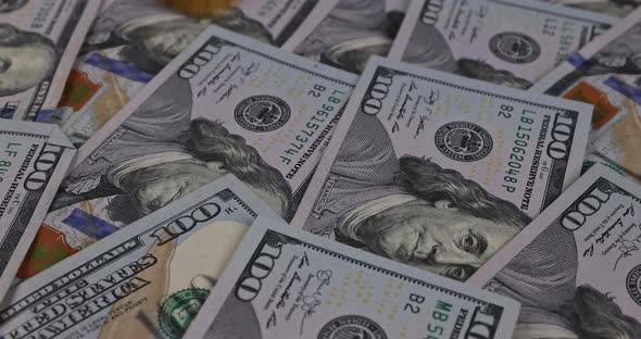 Electronic Crypto Currency the Bitcoin Coin on Us Dollars alt