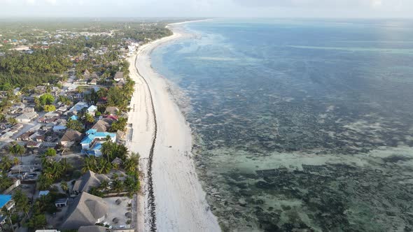 Indian Ocean Near the Coast of Zanzibar Island Tanzania Slow Motion alt