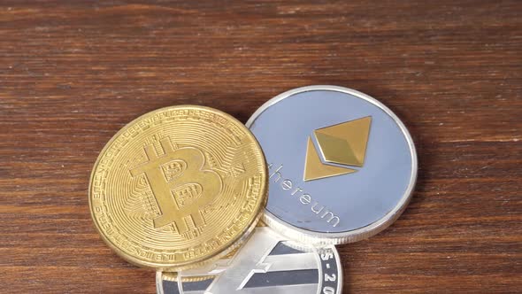 Bitcoin BTC, Ethereum ETH and Litecoin LTC Coins