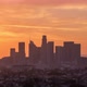 Downtown Los Angeles Skyline Golden Hour Day to Night Sunset - VideoHive Item for Sale