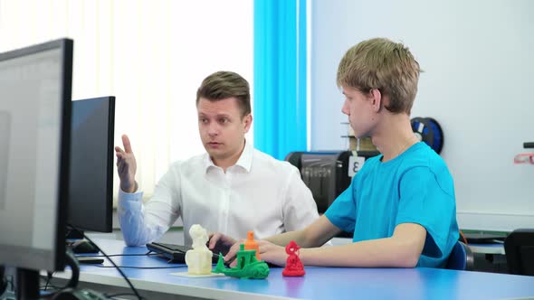 The Teacher Shows the Student Examples of 3D Models alt