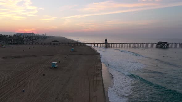 Jogging Towards The Pier