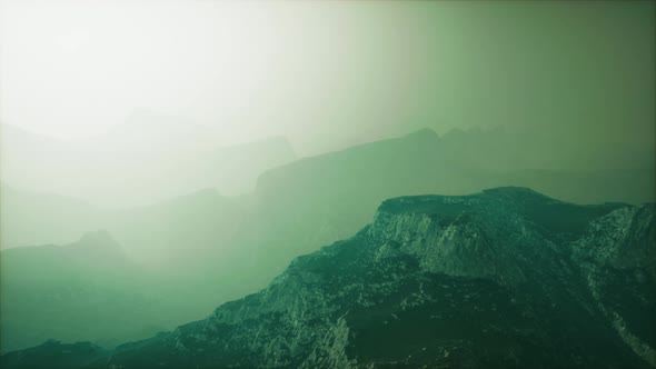 Deep Fog in Mountain of Afghanistan at Night alt