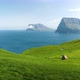 Amazing Faroese Nature Green Hills and Beautiful Rocky Mountains - VideoHive Item for Sale