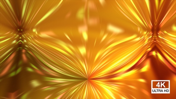 Abstract Floral Golden Ray Motion 4K, Motion Graphics | VideoHive