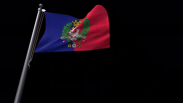 Flag Of Paris City (France) With Alpha Channel 4K alt