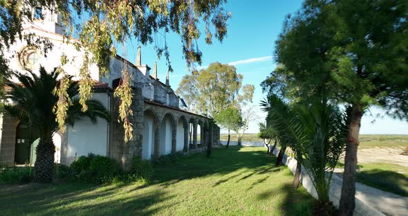 TEMPLAR HERMITAGE OF ALTAGRACIA IN GARROVILLAS DE ALCONETAR CACERES alt