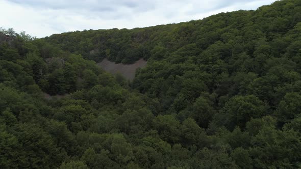 Aerial View of Landscape in Southern Sweden