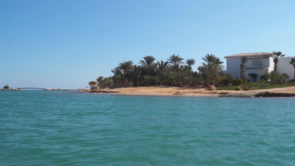 View Of The Coastline In El Gouna. The Red Sea in Egypt