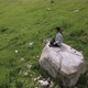 Young man preforms yoga in mountains in morning light - VideoHive Item for Sale