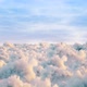 Fyling Over Puffy Clouds Sunlight And Blue Sky Seamless Loop - VideoHive Item for Sale