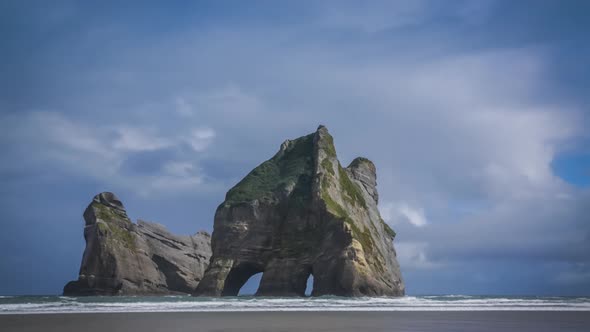 Archways on Wharariki Beach alt