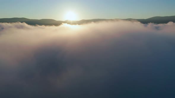 Sunrise Clouds in Blue Sky at Morning