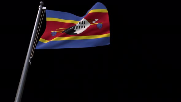 Eswatini Flag With Alpha Channel  4K alt