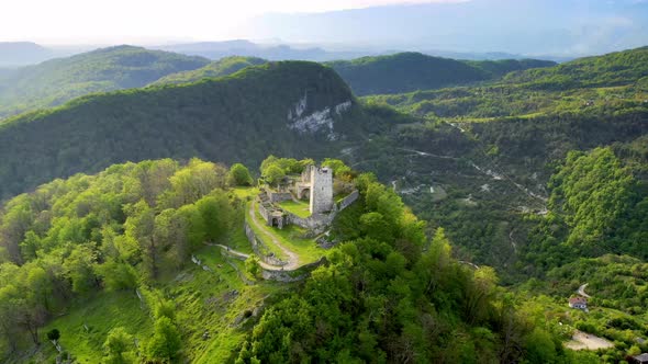 Anakopia ancient fortress in Abkhazia.