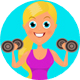 Cartoon Fitness Girl - VideoHive Item for Sale