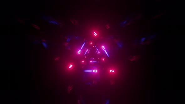 Neon Tunnel Background 4K