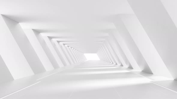 White empty tunnel alt