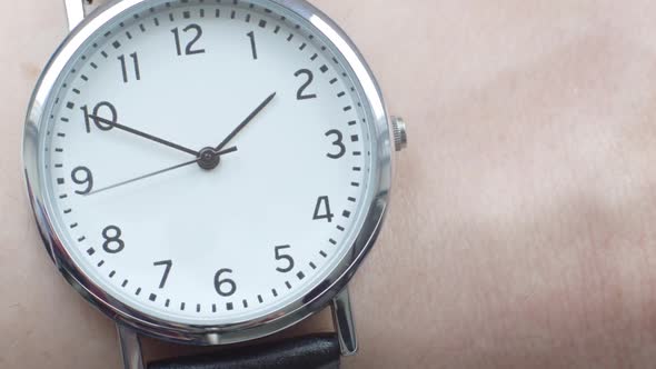 Close up of a wrist watch