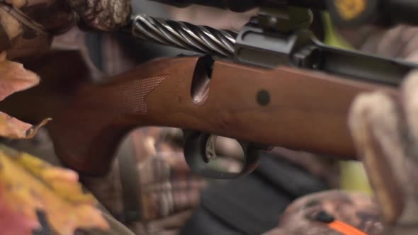 high speed shots of closing a bolt action rifle alt