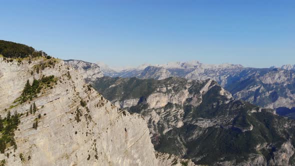 Aerial Shot of the Grlo Sokolovo Gorge Korita Montenegro alt