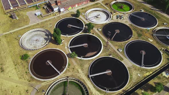 Wastewater Treatment Plant with Round Clarifiers for Recycle Dirty Sewage Water alt