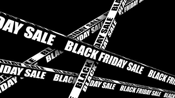 Black Friday animation. Sales and discounts. text Black Friday banner 4K video.