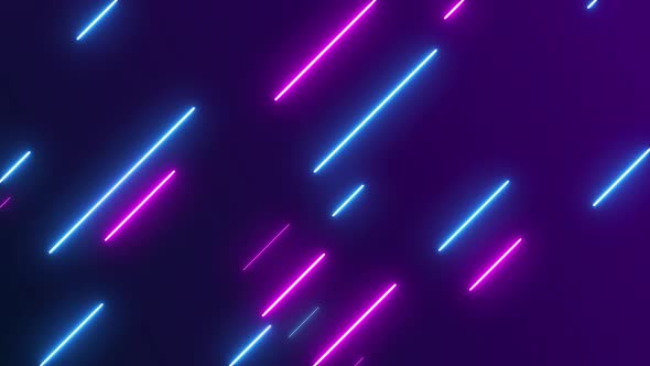 Neon lights effect background. 4K video seamless pattern looping