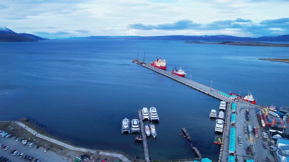Patagonia landscape. Ushuaia Tierra del Fuego. Patagonia Argentina. alt