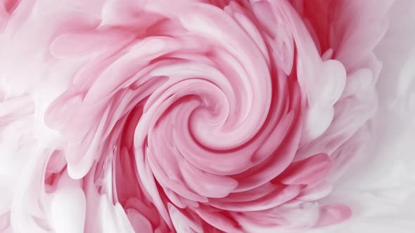 Pink Ink Cloud Mixed Water on Abstract Background alt