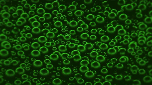 Green Bubles Background