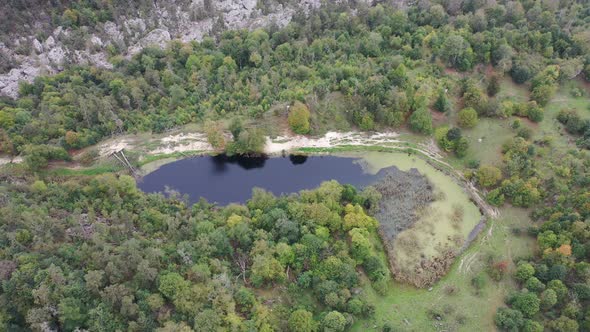 Azerbaijan Goygol National Park Shamli lake area