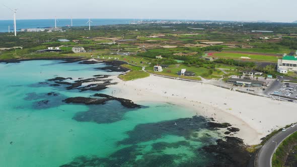 Jeju Island's blue sea and beaches alt
