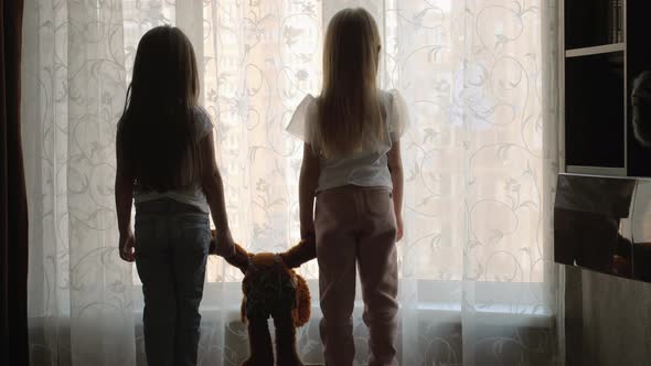 Children at home in quarantine