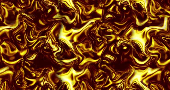 Abstract liquid gold waving. molten gold waving 4k resolution video _03 alt