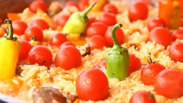 Pilaf With Tomato And Pepper
