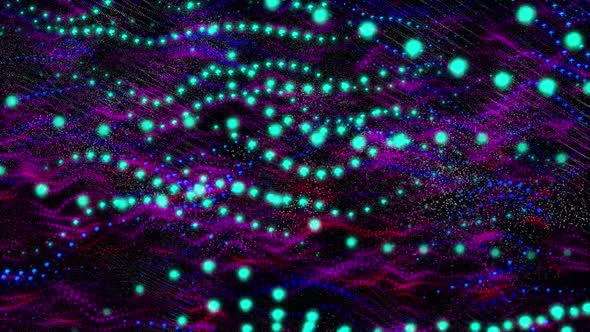 Abstract glowing tech particle line. animated dynamic shape particle background alt