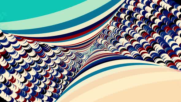 Abstract breathtaking psychedelic optical illusion of circles on black background alt