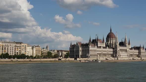 View from A Cruise at Hungarian Parliament Building  alt