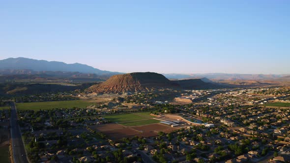 Mountain Town Sunset