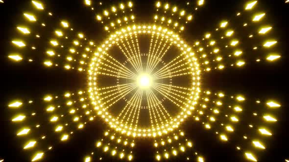 Glittering Yellow Festival Lights Effect alt