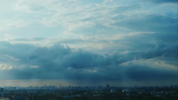 Time lapse landscape sunset sunrise and twilight cloudy sky on morning and evening alt