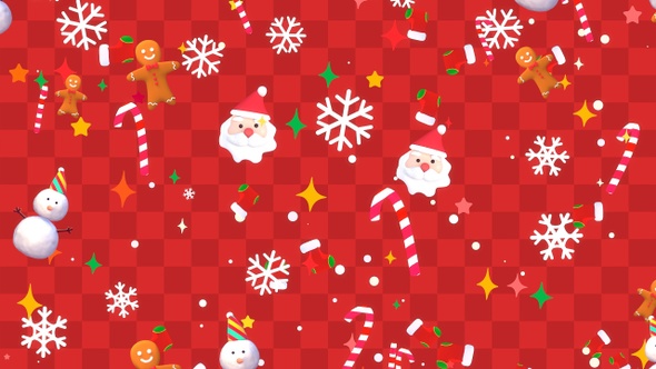 Cute Xmas Pattern Wallpaper alt