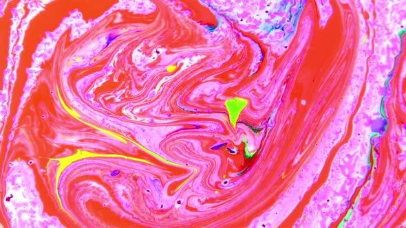 Colorful Liquid Ink Colors Blending Burst Swirl Fluid 16