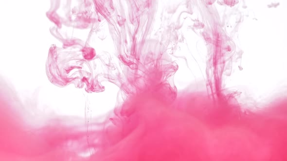 Gentle Splashes of Pink Paint