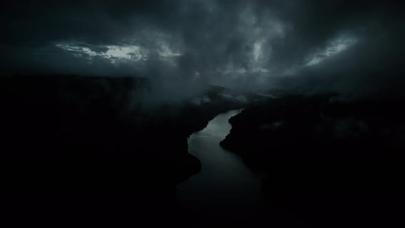 Cloudy Storm in Mountains alt