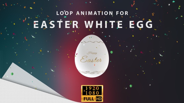 Easter White Egg